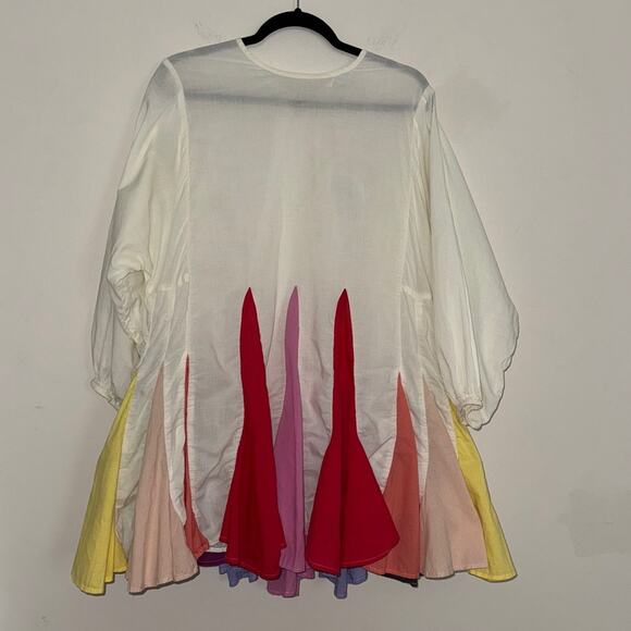 Rhode Resort Ella Mini Colorful Pleated Hem Dress - Picture 4 of 8